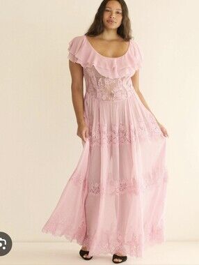 DÔEN Joyelle Dress Pink Hydrangea
